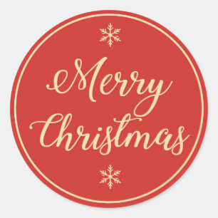 Autocollant de circulaire de Joyeux Noël !