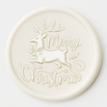 Autocollant de cire de cachet de vacances de Noël
