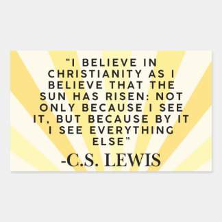 autocollant de citation de C.S. Lewis - Christiani