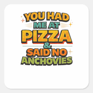 Autocollant de citation drôle de pizza – « Vous m'