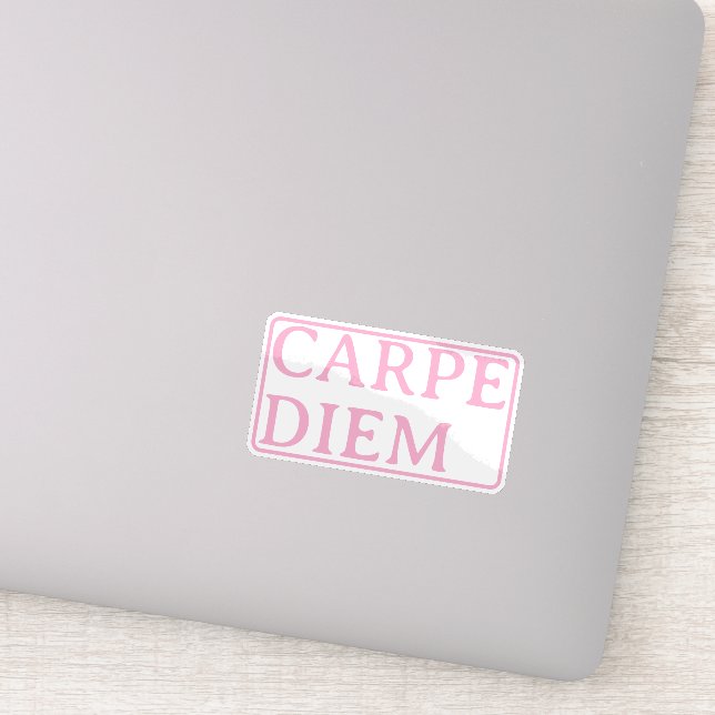 Autocollant de citation latine Carpe Diem (Détail)