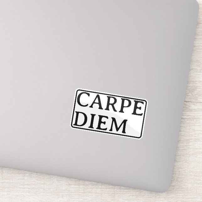 Autocollant de citation latine Carpe Diem (Détail)