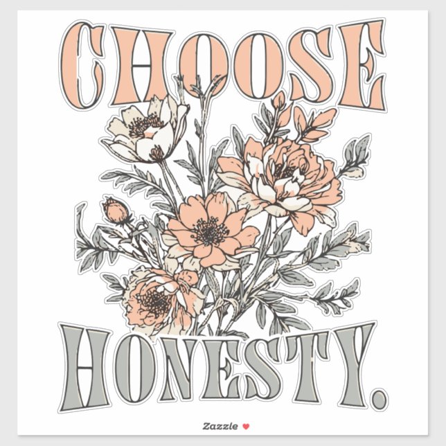 Autocollant de citation motivationnelle Choisissez (Feuille)