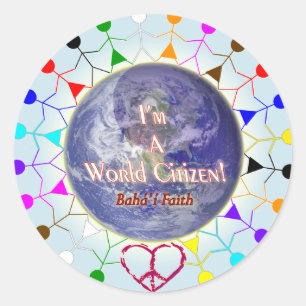 Autocollant de citoyen du monde