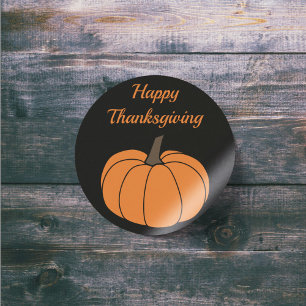 Autocollant de citrouille de Thanksgiving Joyeux
