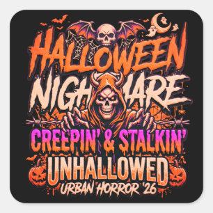 Autocollant de citrouille Halloween vintage - Sais
