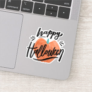 Autocollant de citrouille joyeux Halloween