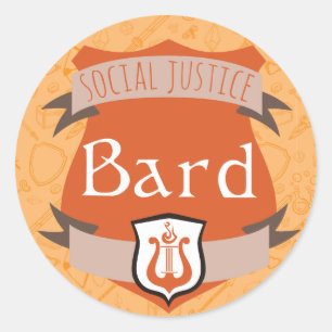 Autocollant de classe de justice sociale : Barde