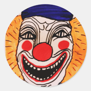 autocollant de clown effrayant pour la nuit d'Hall