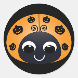 Autocollant de coccinelle de Halloween