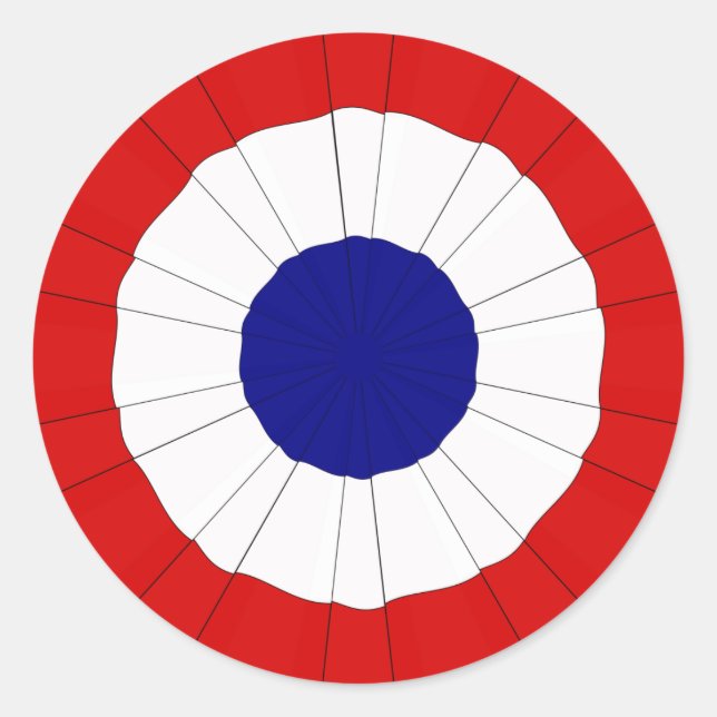 Autocollant de Cockade patriotique (Devant)