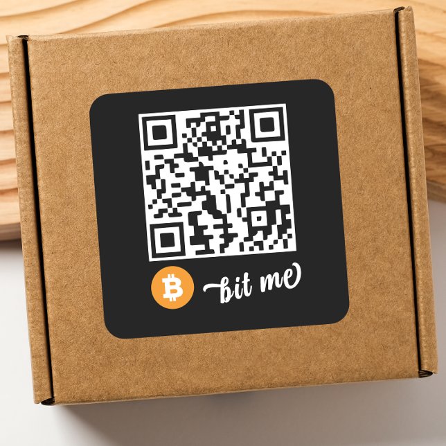 Autocollant de code QR de portefeuille Bitcoin (BT (Créateur téléchargé)