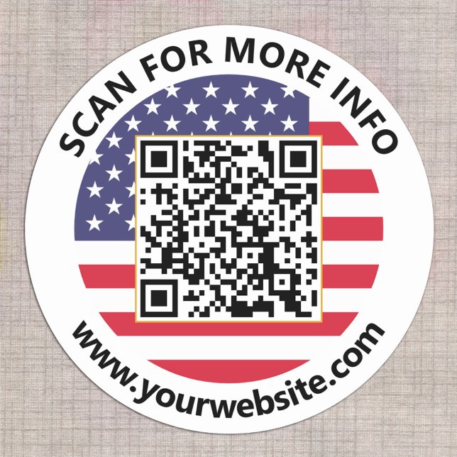 Autocollant de code QR des États-Unis modernes Dra (Créateur téléchargé)