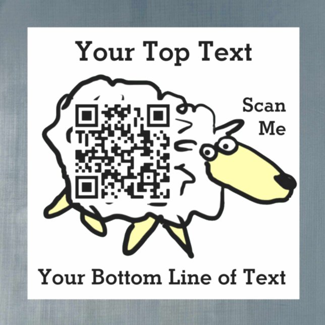 Autocollant de code QR Sheep Fun (Créateur téléchargé)