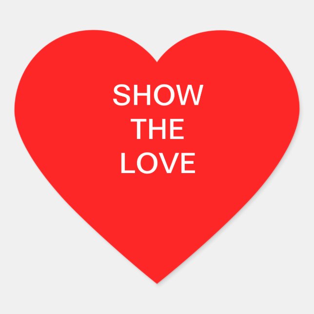 Autocollant de coeur (Devant)