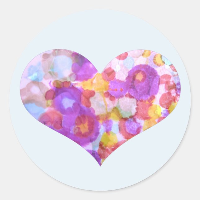Autocollant de coeur (Devant)