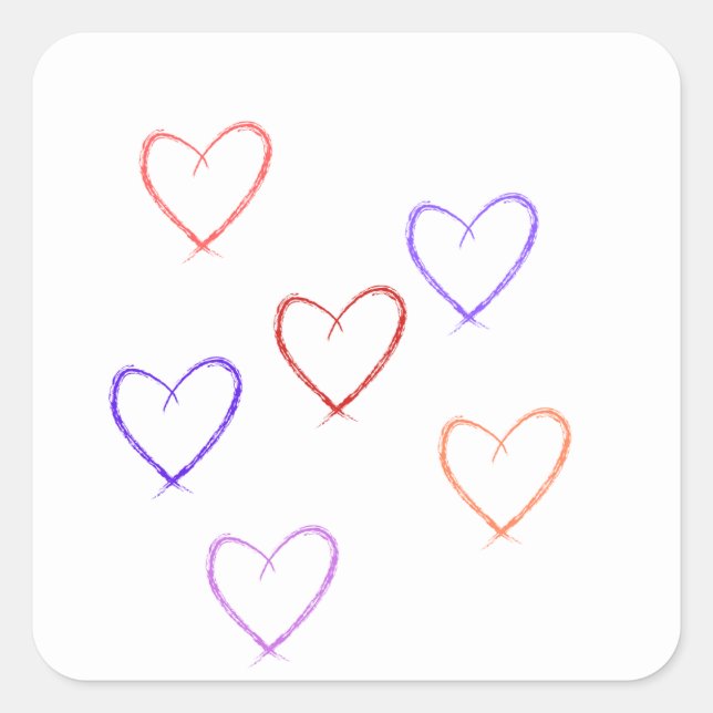 autocollant de coeur (Devant)