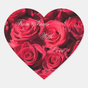 Autocollant de coeur avec amour