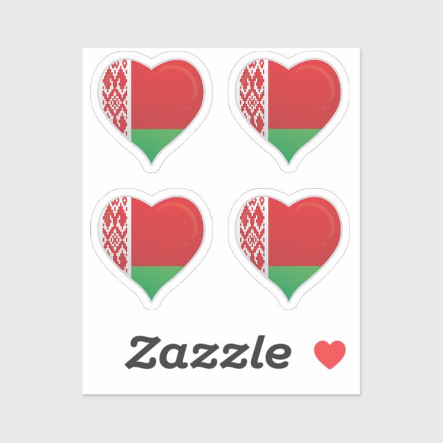 Autocollant de coeur de fierté de drapeau d'amour  (Feuille)