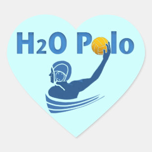 Autocollant de coeur de polo de H2O