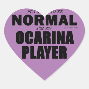 Autocollant de coeur du joueur d'Ocarina normal