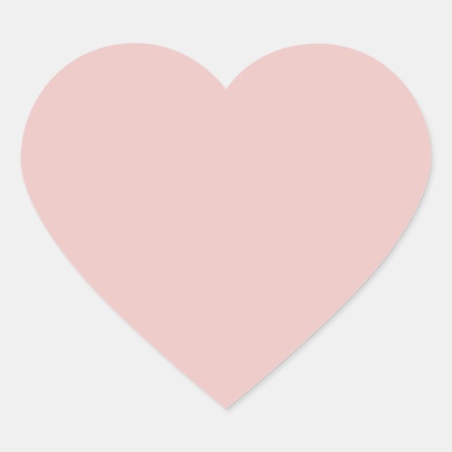 Autocollant de coeur rose clair couleur tendance (Devant)