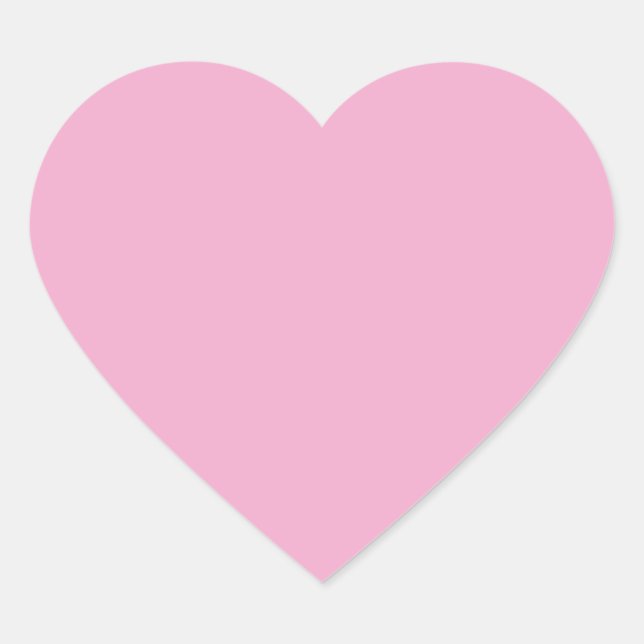 Autocollant de coeur rose pastel clair (Devant)