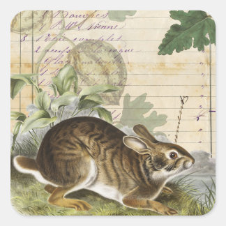 Autocollant de collage de lapin Journal Planificat