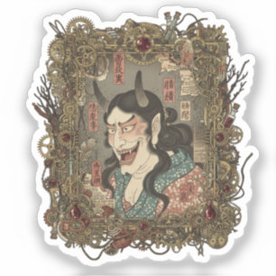 Autocollant de collage gothique japonais vintage