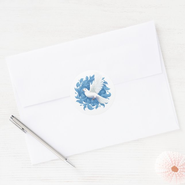 Autocollant de colombe (Enveloppe)