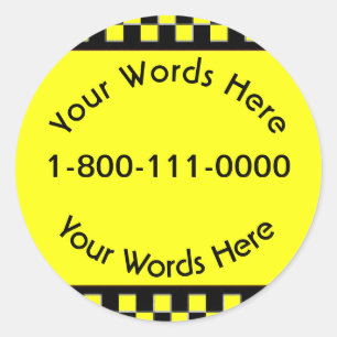 Autocollant de compagnie de taxi sur mesure