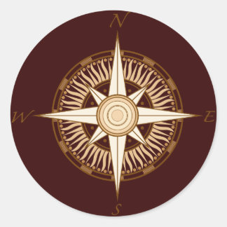 Autocollant de Compass antique