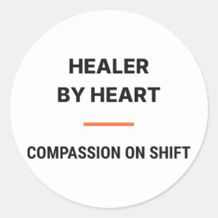 Autocollant de compassion envers les soignants par