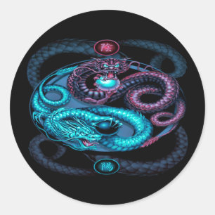 autocollant de conception de dragons