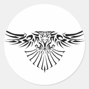 Autocollant de conception de tatouage Hawk Tribal