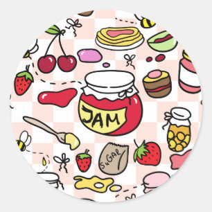 Autocollant de confiture