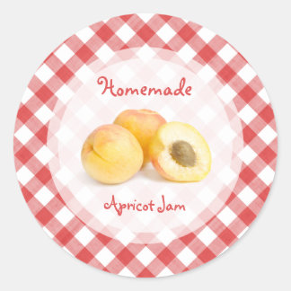 Autocollant de confiture d'abricot