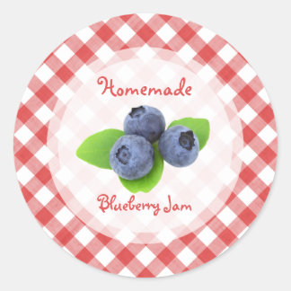 Autocollant de confiture de bleuet