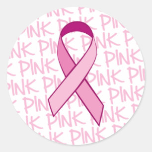 Autocollant de conscience de cancer du sein -