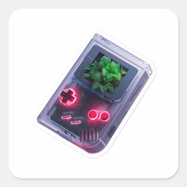 Autocollant de console de jeu portable rétro (Devant)