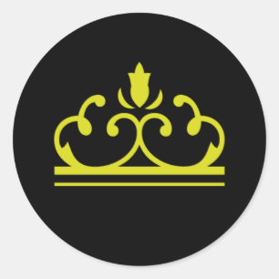 Autocollant de conte de fée jaune or