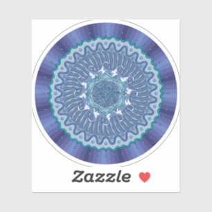 Autocollant de contour de mandala d'eau