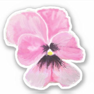 Autocollant de contour en rose