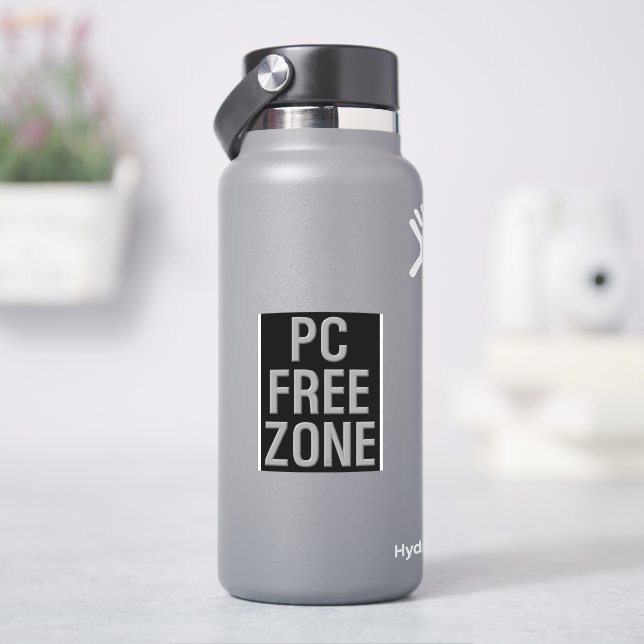Autocollant de contour noir de la zone libre de PC (HydroFlask)