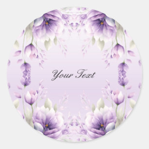 Autocollant de couleur d'eau violet