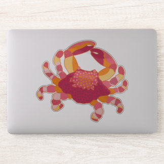 Autocollant de crabe à marquage tribal