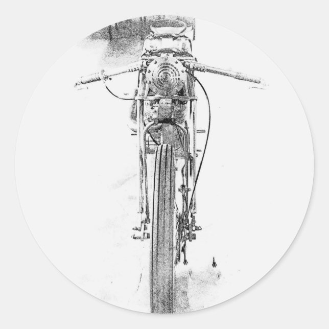 Autocollant de croquis de moto (Devant)