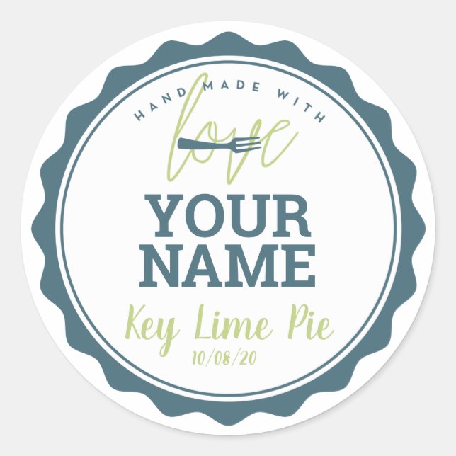 Autocollant de cuisine pour étiquette de boulanger (Devant)