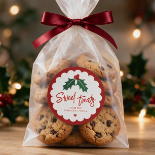 Autocollant de cuisson de Noël personnalisé sucré