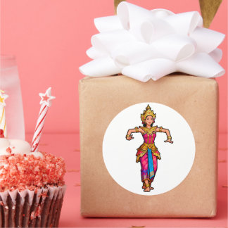 Autocollant de danseuse Legong balinaise - Vinyl é